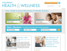 Tablet Screenshot of healthwellnesscolorado.com